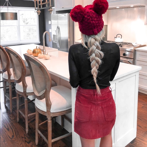 Express Dresses & Skirts - Express high waisted corduroy mini skirt